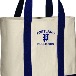 PHPG B400 Two Toned Navy/Natural Canvas Tote