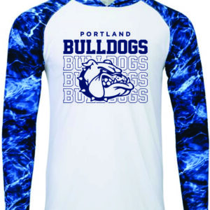 PHSPG 241 Paragon Biloxi Performance Color blocked Hooded Tee